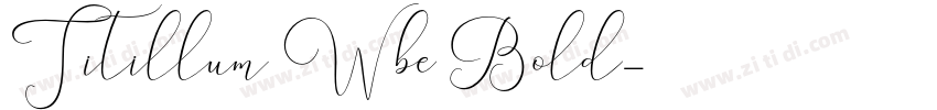 Titillum Wbe Bold字体转换